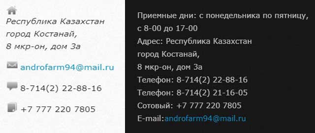 контакты